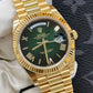 ROLE_X OYSTER PERPETUAL DAY DATE 40 || GOLD GREEN