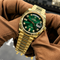 ROLE_X OYSTER PERPETUAL DAY DATE 40 || GOLD GREEN DIAMOND