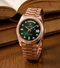 ROLE_X OYSTER PERPETUAL DAY DATE 40 || ROSE GOLD GREEN