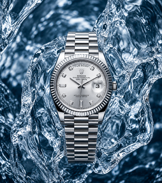 ROLE_X OYSTER PERPETUAL DAY DATE 40 || Silver