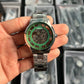 Fossil Townsman Chain silver Green