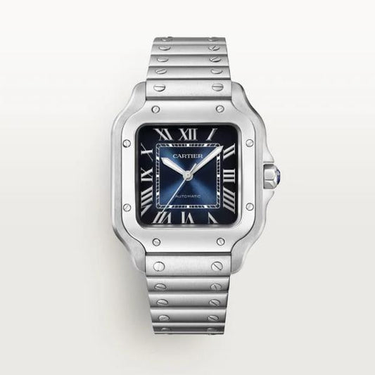 Cartier Santos Silver Blue