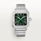 Cartier Santos Silver Green Automatic