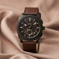 Fossil chronograph Leather